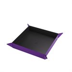 Magnetic Dice Tray: Square: Black / Purple