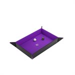 Magnetic Dice Tray: Rectangular: Black / Purple