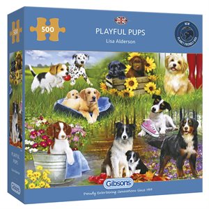Puzzle: 500 Playful Pups