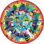 Puzzle: 500 Rainbow Heroes (Circular)