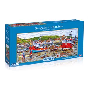 Puzzle: 636 Seagulls at Staithes