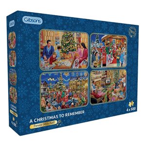 Puzzle: 500 A Christmas to Remember (4 Puzzles)