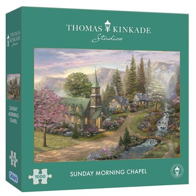Puzzle: 1000 Special Edition: Thomas Kinkade: Sunday Morning Chapel ^ Q2 2024