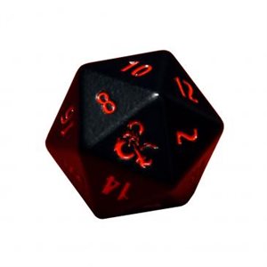 Dice: Heavy Metal Dice: D20: Dungeons & Dragons: Black & Red (2pc)
