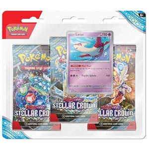 Pokemon TCG: SV7 Stellar Crown 3-Pack Blisters