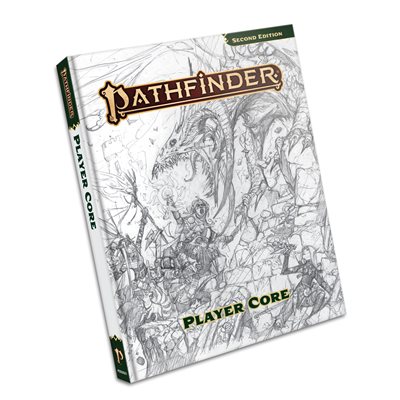 Pathfinder 2E: Player Core Sketch Cover (Remastered) ^ NOV 15 2023