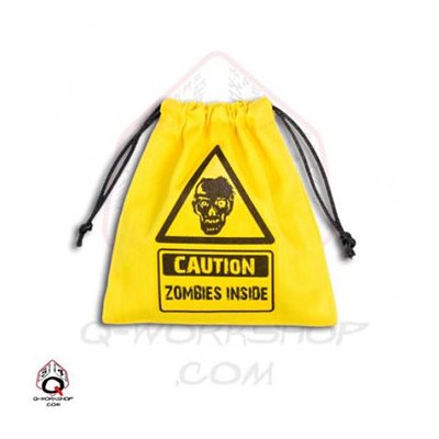 Yellow Zombie Dice Bag