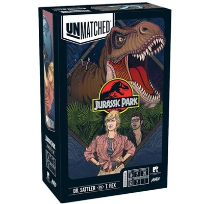 Unmatched: Jurassic Park Sattler vs T Rex (No Amazon Sales)