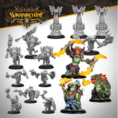 Warmachine: Southern Kriels Fire Tongue Warriors Cadre (No Amazon Sales) ^ Q3 2024