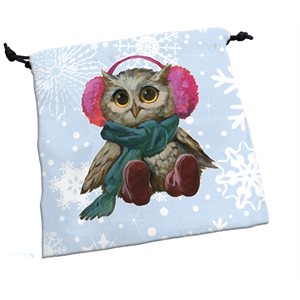 Deluxe Dice Bag Festive Owls (No Amazon Sales)