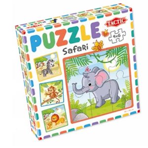 Puzzle: 6pc Safari (4 Pack Assortment) (No Amazon Sales) ^ Q3 2024