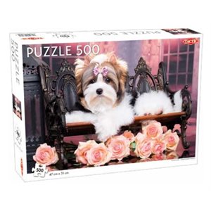 Puzzle: 500 Yorkshire Terrier With Roses (No Amazon Sales) ^ Q3 2024