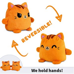 Plushmates: Reversible Cat (Happy Orange+Angry Orange) (No Amazon Sales)
