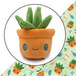 Tote Bag with Plushie: (Green Gardening + Green Succulent) (No Amazon Sales)