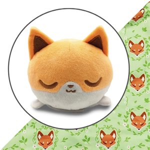 Tote Bag with Plushie: (Light Green FoxeS + Orange & White Fox) (No Amazon Sales) ^ Q3 2023