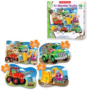 My First Puzzle Sets 4-In-A-Box Puzzles: Monster Trucks ^ Q1 2025