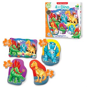 My First Puzzle Sets 4-In-A-Box Puzzles: Dino ^ Q1 2025