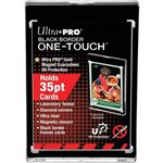 Card Storage: UV One-Touch Magnetic Holder: 35PT Standard Size: 9-Card: Black Border