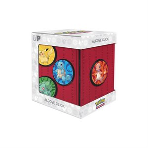 Deck Box: Alcove Click: Pokemon: Kanto: Charmander, Bulbasaur, Squirtle, Pikachu (100ct)