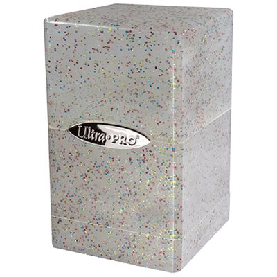 Deck Box: Glitter Satin Tower: Clear (100ct)