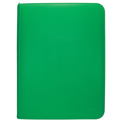 Binder: Zippered PRO-Binder: 9-Pocket: Vivid: Green