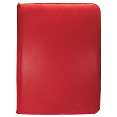 Binder: Zippered PRO-Binder: 9-Pocket: Vivid: Red