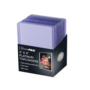 Sleeves: Ultra Pro: Ultra Clear Platinum Toploader (3x4) (25ct)
