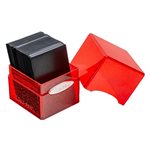 Deck Box: Glitter Satin Cube: Red (100ct)