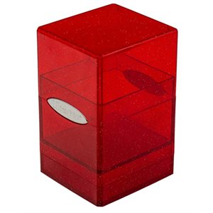 Deck Box: Glitter Red Satin Tower