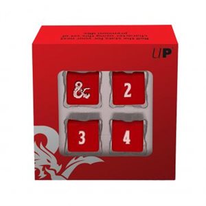 Heavy Metal Dice: D6 Dice Set Red and White Dungeons & Dragons ^ Q4 2022