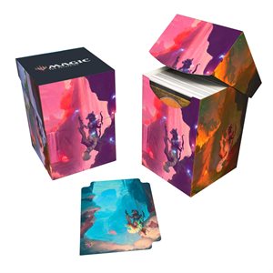 Deck Box: Magic the Gathering: Bloomburrow: Season Lands: Mountain (Summer) (100ct)