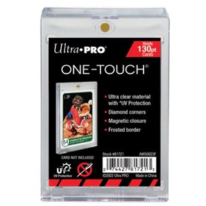 Card Storage: UV One-Touch Magnetic Holder: 130PT Standard Size: Clear