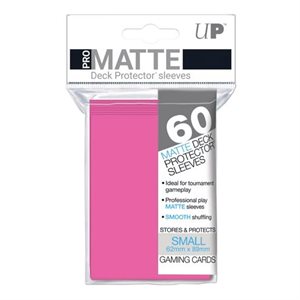 Sleeves: PRO-Matte Deck Protector: Japanese Size: Bright Pink (60ct)