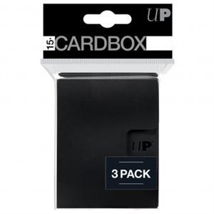 Ultra Pro: PRO 15+ Card Box 3-pack: Black