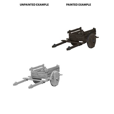 WizKids Deep Cuts Unpainted Miniatures: Wave 4: 2 Wheel Cart