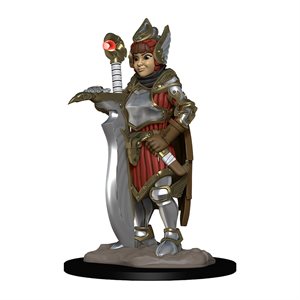 Wardlings RPG figure (Painted): Girl Fighter & Hunting Falcon