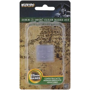 Bases: Wizkids Deep Cuts Clear 25mm Round 15 ct