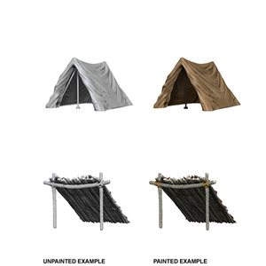 WizKids Deep Cuts Unpainted Miniatures Terrain: Wave 10: Tent & Lean-To