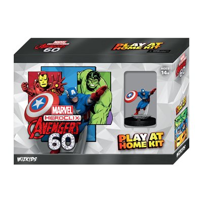 Marvel HeroClix: Avengers 60th Anniversary: Captain America: Play at Home Kit