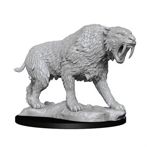 WizKids Deep Cuts Unpainted Miniatures: Wave 14: Saber-Toothed Tiger