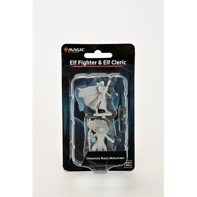 Magic the Gathering Unpainted Miniatures: Wave 2: Elf Fighter & Elf Cleric