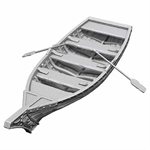 WizKids Deep Cuts Unpainted Miniatures: Wave 18: Rowboat & Oars