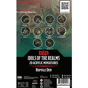 D&D Idols of the Realms: Scales & Tails: Reptile Den 2D Set ^ MAR 2023