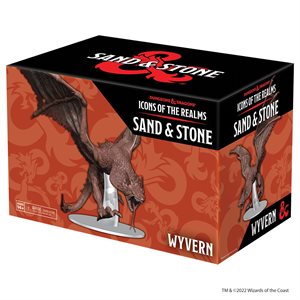 D&D Icons of the Realms Miniatures: Sand & Stone Wyvern Boxed Miniature (Set 26)