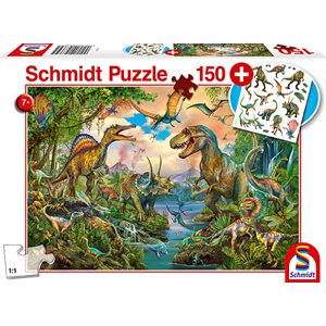 Puzzle: 150 Wild Dinosaurs