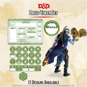 Dungeons & Dragons: Druid Token Set (Player Board & 22 tokens)